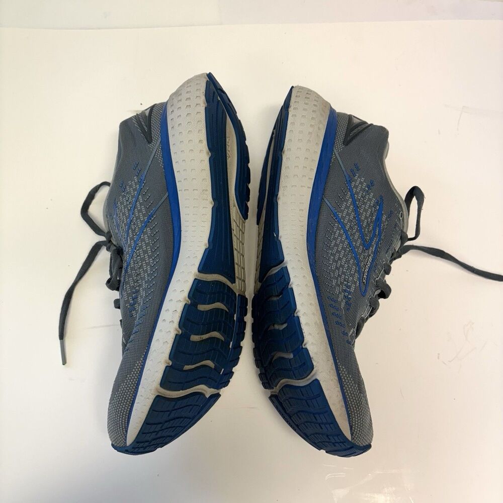 Brooks Mens Glycerin 19 1103561D095 Gray Blue Running Shoes Sneakers Size 8 - Picture 4 of 11